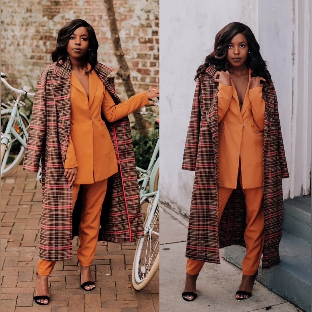Wild Fable Plaid Coat - EUC